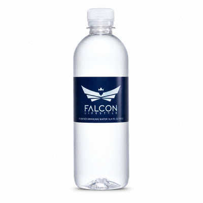 16.9 oz custom label bottled water