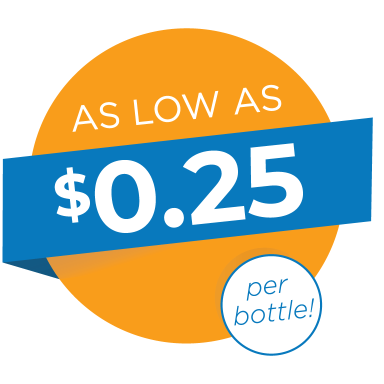 water bottle pricing